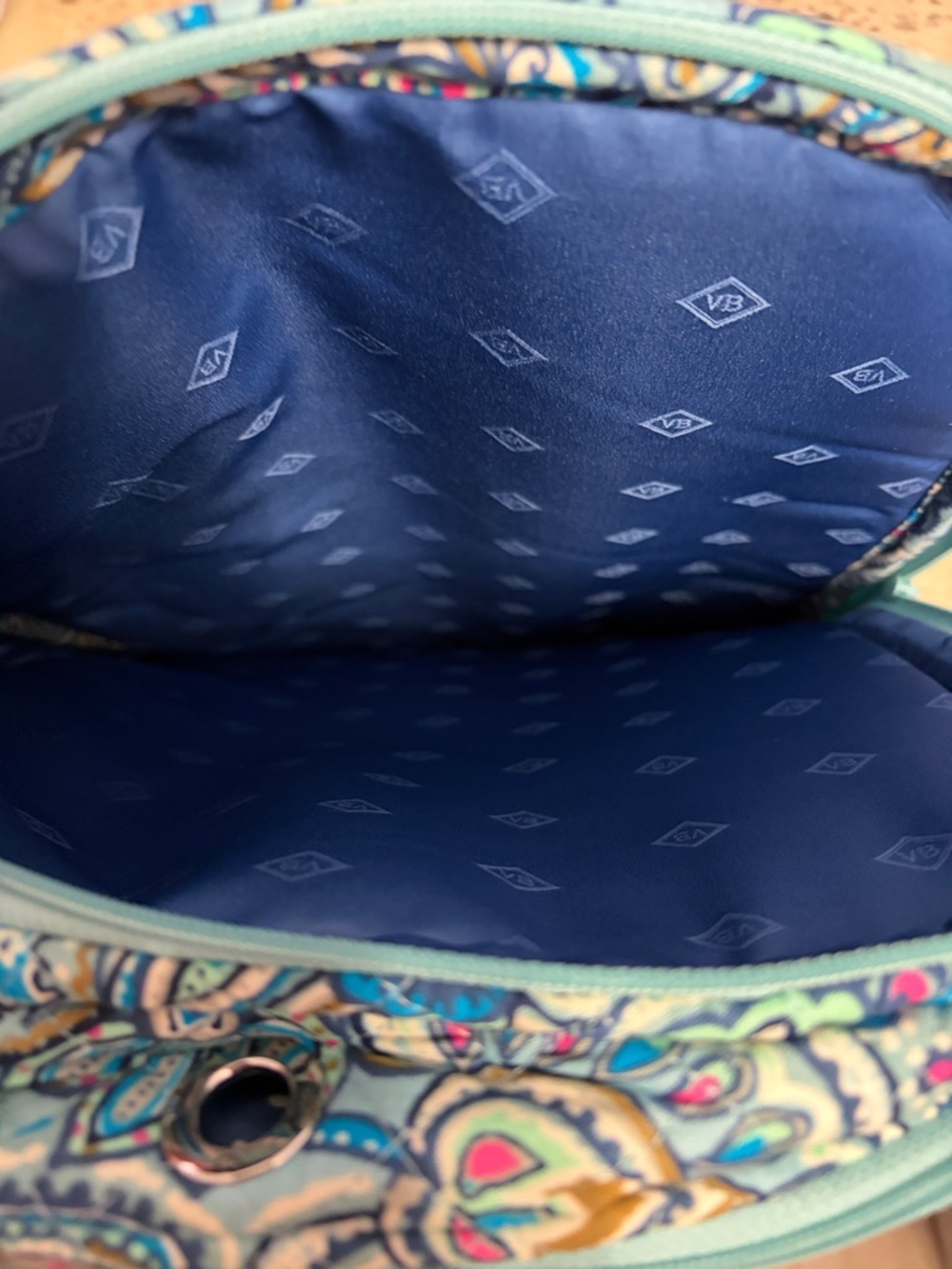 Vera Bradley Iconic Campus Backpack Daisy Dot Paisley - Picture 3 of 5
